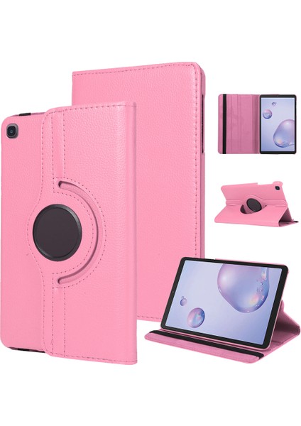 Samsung Galaxy Tab A 10.1 SM-T510 Kılıf 360 Derece Dönebilen Yatay ve Dikey Standlı Deri Kılıf + 9h Tam Kaplayan Nano Ekran Koruyucu