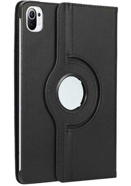 Xiaomi Pad 5 Kılıf 360 Derece Dönebilen Yatay ve Dikey Standlı Deri Kılıf + 9h Tam Kaplayan Nano Ekran Koruyucu