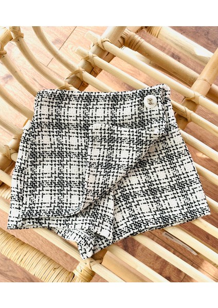 Kız Çocuk Tüvit Şort Etek