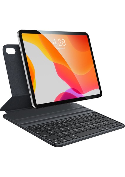 Apple iPad 10. Nesil 10.9 Inç (2022) LED Aydınlatmalı Manyetik Kapaklı Bluetoothlu Magic Klavyeli Kılıf A2696 A2757