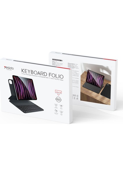 Apple iPad Pro 11 Inç 3. Nesil (2021) LED Aydınlatmalı Manyetik Kapaklı Bluetoothlu Magic Klavyeli Kılıf A2377 A2459 A2301 indirimleri