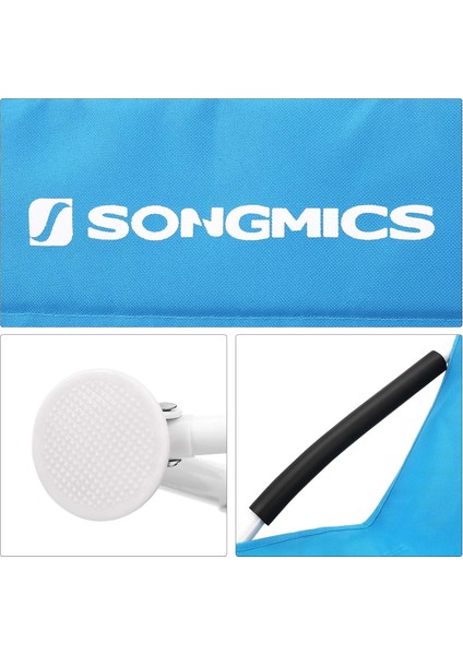 Katlanır Plaj Sandalyesi, Taşıma Çantalı, 150 Kg'a Kadar Yük, Oxford Kumaş, Mavi, 56 x 53 x 64 cm fiyatları