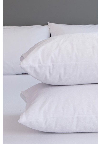Beyaz 2'li Sıvı Geçirmez Yastık Alezi 50*70 cm fiyatları