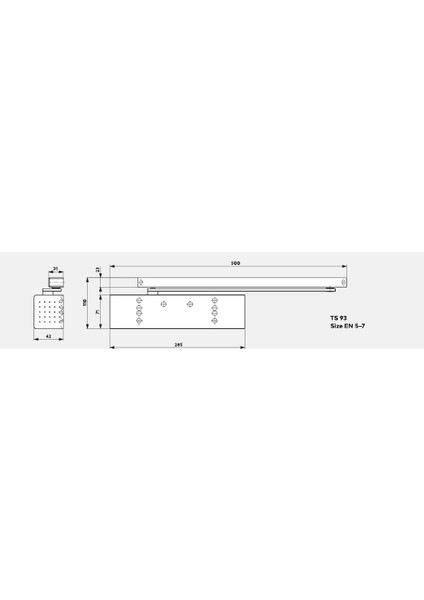 Ts 93 Kapı Kapatıcısı En 5-7