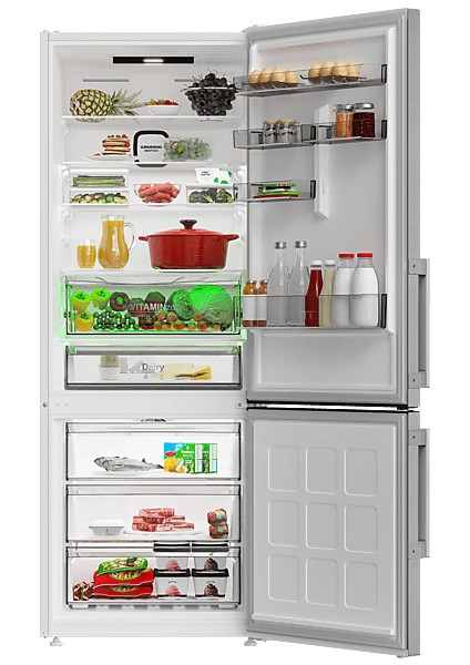 Grundıg Gpknd 490 I E Enerji Sınıfı 490 L Duo-No Frost Alttan Donduruculu Buzdolabı Inox modelleri