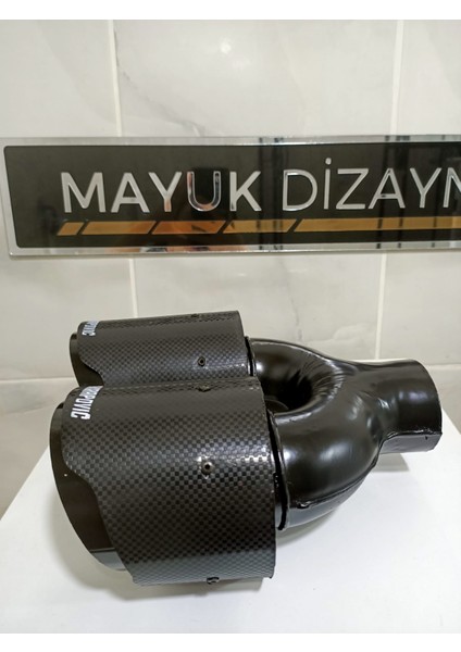 Akrapovic 100MM Çiftli Içi Siyah Sağ Taraf Her Araca Uyumlu Egzoz Ucu modelleri