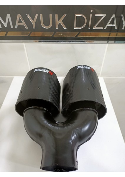Akrapovic 100MM Çiftli Içi Siyah Sağ Taraf Her Araca Uyumlu Egzoz Ucu fırsatları