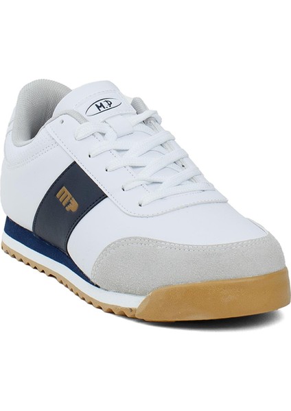 242-2044MR Erkek Klasik Sneaker Beyaz - Lacivert