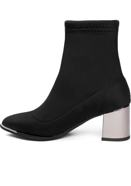 PC-54003 Kadın Streç Topuklu Bot Siyah modelleri