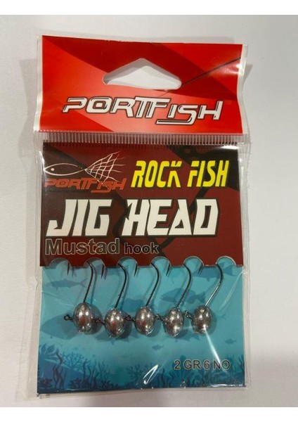 Jig Head Mustad Iğneli 5li Pkt