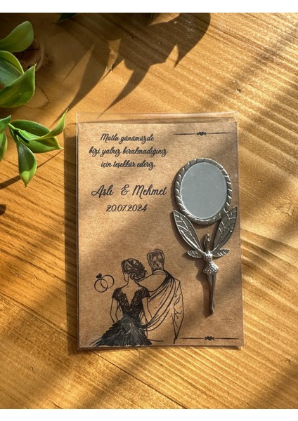 Düğün Nişan Nikah Hediyelik Melek Ayna