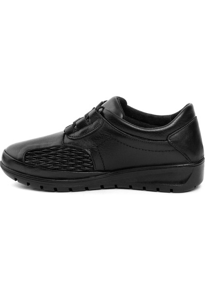 Voyager 8585 Kadın Deri Comfort Casual Ayakkabı Siyah modelleri