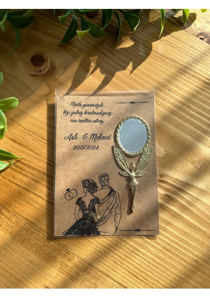 Düğün Nişan Nikah Hediyelik Melek Ayna