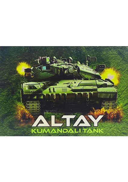 Uzaktan Kumandalı Işıklı Altay Tank Oyuncak Ileri-Geri