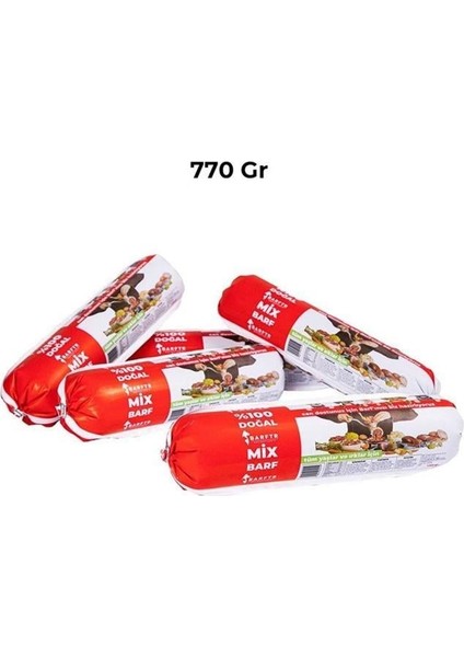 Mix Barf 10 kg 770 gr Salam Paket Tekli Ambalajlarda Köpek Maması