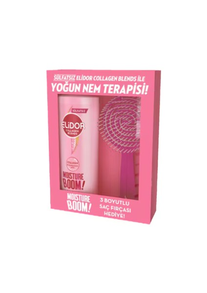 Collagen Blends Sülfatsız Saç Bakım Şampuanı Moisture Boom Yoğun Nem Terapisi 350 ml