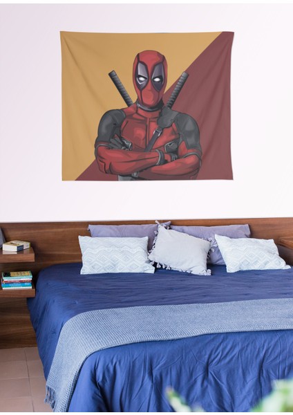 Deadpool Tasarımlı Duvar Örtüsü