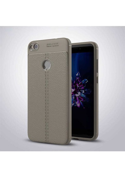Huawei P9 Lite Mini Uyumlu Kılıf Deri Silikon Yüzey Darbe Korumalı Soft Yapı Case Cover Çiziklerden Kirden ve Darbeden Korumalı Kılıf