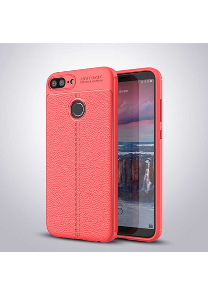 Huawei Honor 9 Lite Uyumlu Kılıf Deri Silikon Yüzey Darbe Korumalı Soft Yapı Case Cover Çiziklerden Kirden ve Darbeden Korumalı Kılıf
