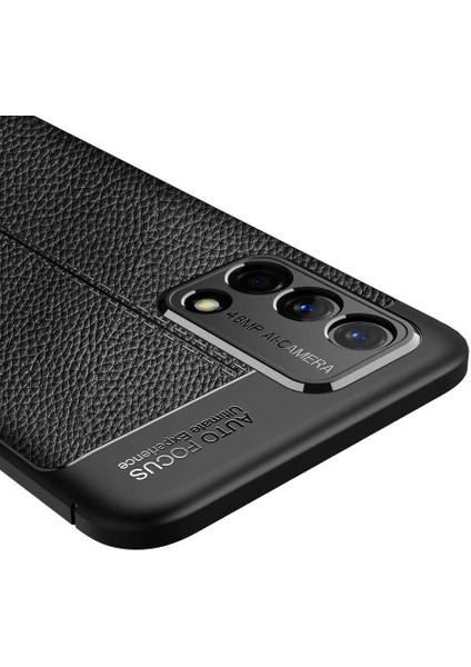 Oppo A74 4g Uyumlu Kılıf Deri Silikon Yüzey Darbe Korumalı Soft Yapı Case Cover Çiziklerden Kirden ve Darbeden Korumalı Kılıf