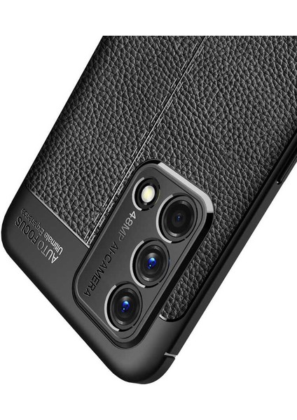 Oppo A74 4g Uyumlu Kılıf Deri Silikon Yüzey Darbe Korumalı Soft Yapı Case Cover Çiziklerden Kirden ve Darbeden Korumalı Kılıf