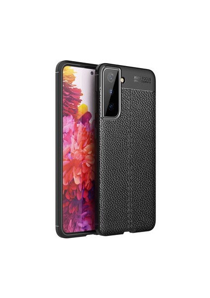 Samsung Galaxy S21 Plus Uyumlu Kılıf Deri Silikon Yüzey Darbe Korumalı Soft Yapı Case Cover Çiziklerden Kirden ve Darbeden Korumalı Kılıf