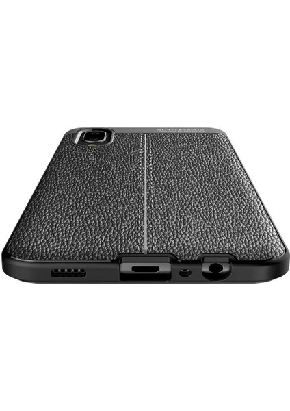 Samsung Galaxy A02 Uyumlu Kılıf Deri Silikon Yüzey Darbe Korumalı Soft Yapı Case Cover Çiziklerden Kirden ve Darbeden Korumalı Kılıf