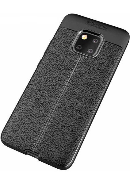 Huawei Mate 20 Pro Uyumlu Kılıf Deri Silikon Yüzey Darbe Korumalı Soft Yapı Case Cover Çiziklerden Kirden ve Darbeden Korumalı Kılıf