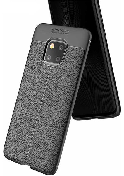 Huawei Mate 20 Pro Uyumlu Kılıf Deri Silikon Yüzey Darbe Korumalı Soft Yapı Case Cover Çiziklerden Kirden ve Darbeden Korumalı Kılıf