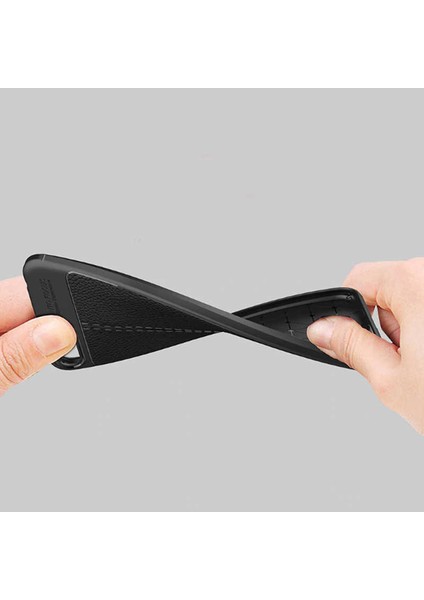 Huawei Y6 2018 Uyumlu Kılıf Deri Silikon Yüzey Darbe Korumalı Soft Yapı Case Cover Çiziklerden Kirden ve Darbeden Korumalı Kılıf