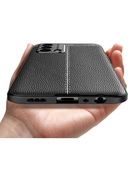 Oppo A74 4g Uyumlu Kılıf Deri Silikon Yüzey Darbe Korumalı Soft Yapı Case Cover Çiziklerden Kirden ve Darbeden Korumalı Kılıf