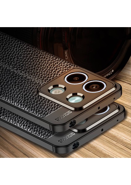 Xiaomi Redmi Note 13 5g Uyumlu Kılıf Deri Silikon Yüzey Darbe Korumalı Soft Yapı Case Cover Çiziklerden Kirden ve Darbeden Korumalı Kılıf