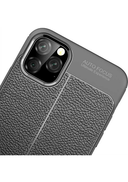 Apple iPhone 11 Pro Uyumlu Kılıf Deri Silikon Yüzey Darbe Korumalı Soft Yapı Case Cover Çiziklerden Kirden ve Darbeden Korumalı Kılıf