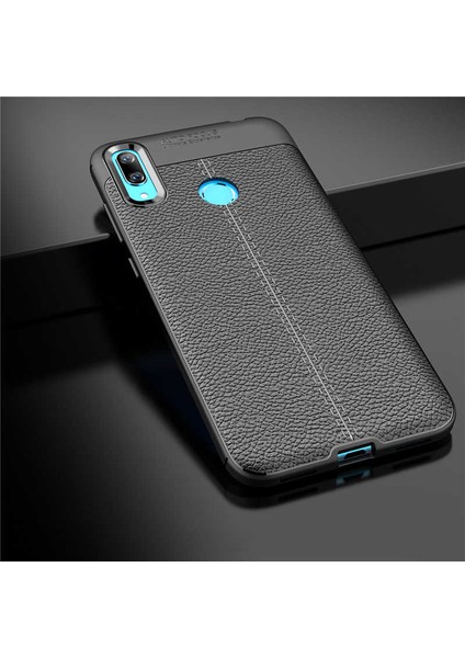 Huawei Y7 Prime 2019 Uyumlu Kılıf Deri Silikon Yüzey Darbe Korumalı Soft Yapı Case Cover Çiziklerden Kirden ve Darbeden Korumalı Kılıf fırsatları