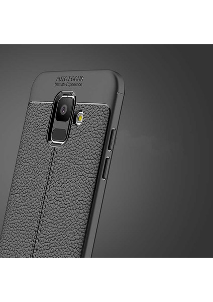Samsung Galaxy J6 Uyumlu Kılıf Deri Silikon Yüzey Darbe Korumalı Soft Yapı Case Cover Çiziklerden Kirden ve Darbeden Korumalı Kılıf