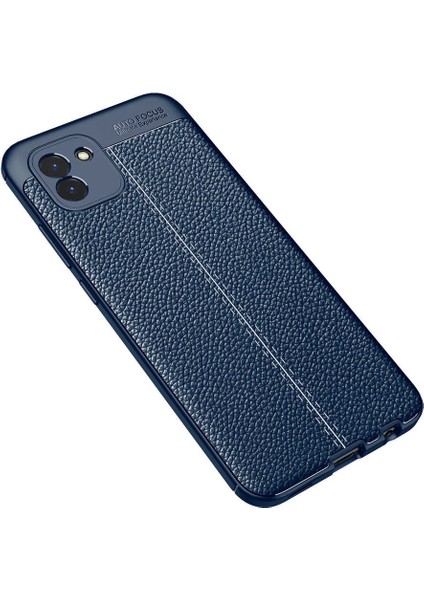 Samsung Galaxy A03 Uyumlu Kılıf Deri Silikon Yüzey Darbe Korumalı Soft Yapı Case Cover Çiziklerden Kirden ve Darbeden Korumalı Kılıf