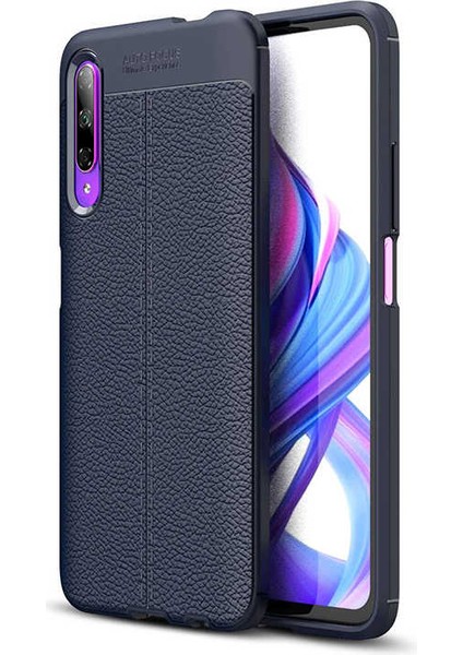 Huawei P Smart Pro 2019 Uyumlu Kılıf Deri Silikon Yüzey Darbe Korumalı Soft Yapı Case Cover Çiziklerden Kirden ve Darbeden Korumalı Kılıf