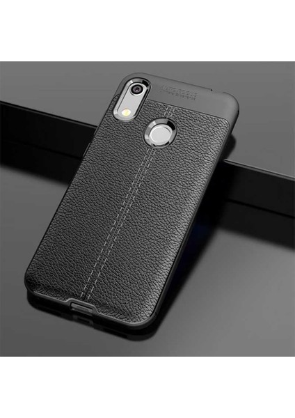 Huawei Y6S 2019 Uyumlu Kılıf Deri Silikon Yüzey Darbe Korumalı Soft Yapı Case Cover Çiziklerden Kirden ve Darbeden Korumalı Kılıf