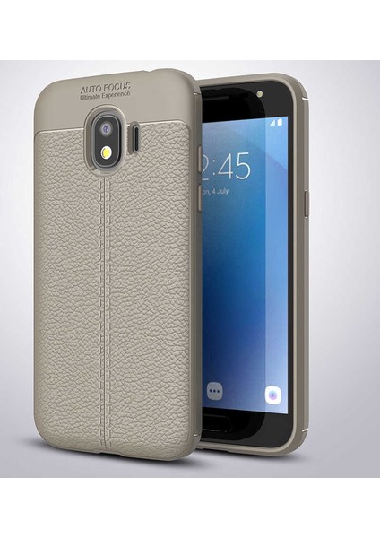 Samsung Galaxy J2 Pro 2018 Uyumlu Kılıf Deri Silikon Yüzey Darbe Korumalı Soft Yapı Case Cover Çiziklerden Kirden ve Darbeden Korumalı Kılıf