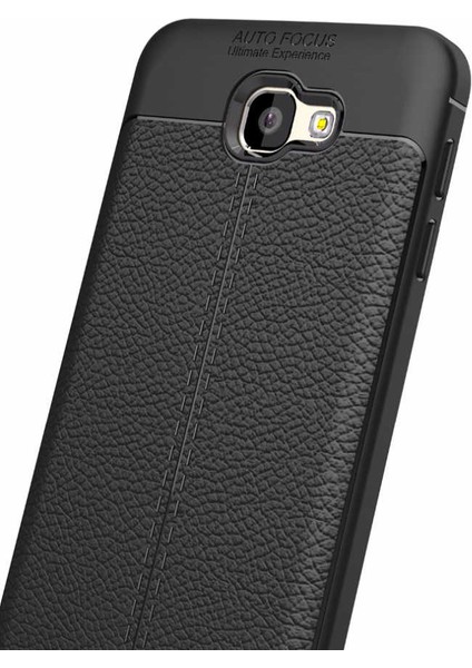 Samsung Galaxy J5 Prime Uyumlu Kılıf Deri Silikon Yüzey Darbe Korumalı Soft Yapı Case Cover Çiziklerden Kirden ve Darbeden Korumalı Kılıf