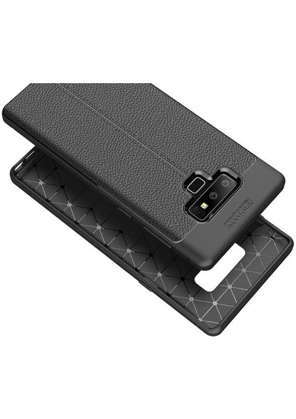 Samsung Galaxy Note 9 Uyumlu Kılıf Deri Silikon Yüzey Darbe Korumalı Soft Yapı Case Cover Çiziklerden Kirden ve Darbeden Korumalı Kılıf