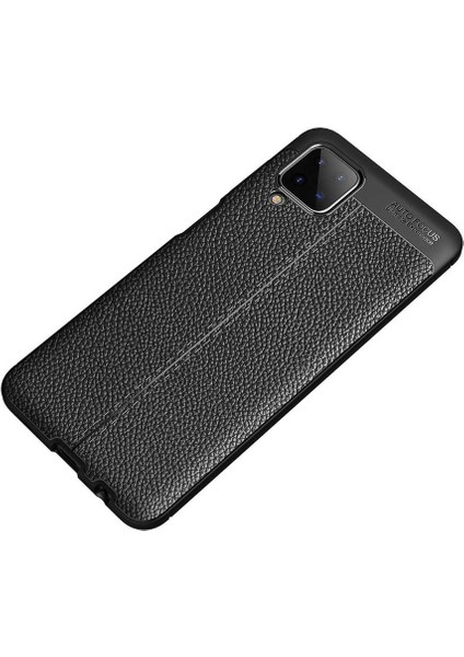 Samsung Galaxy A12 Uyumlu Kılıf Deri Silikon Yüzey Darbe Korumalı Soft Yapı Case Cover Çiziklerden Kirden ve Darbeden Korumalı Kılıf