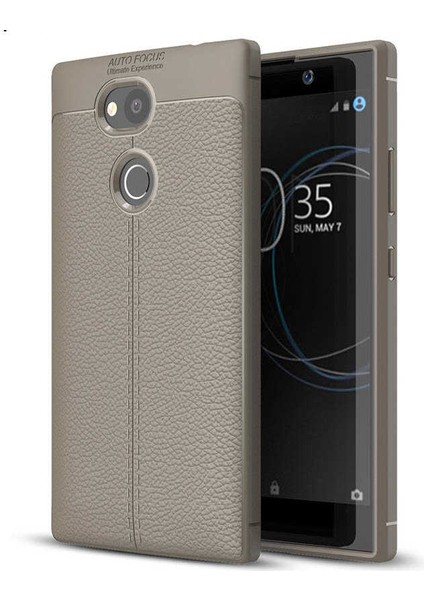 Sony Xperia Xa2 Ultra Uyumlu Kılıf Deri Silikon Yüzey Darbe Korumalı Soft Yapı Case Cover Çiziklerden Kirden ve Darbeden Korumalı Kılıf