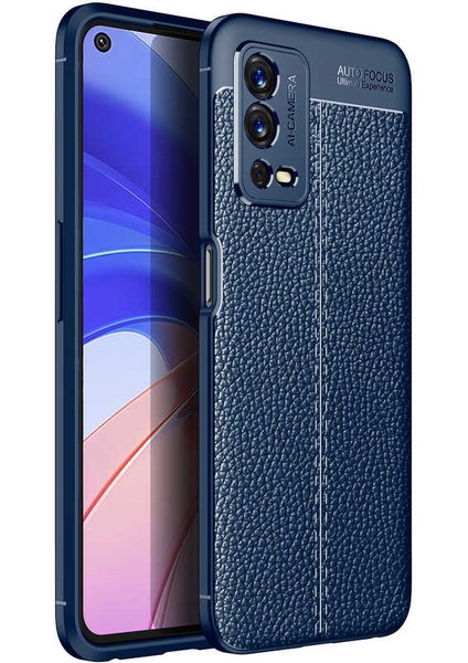 Oppo A55 4g Uyumlu Kılıf Deri Silikon Yüzey Darbe Korumalı Soft Yapı Case Cover Çiziklerden Kirden ve Darbeden Korumalı Kılıf