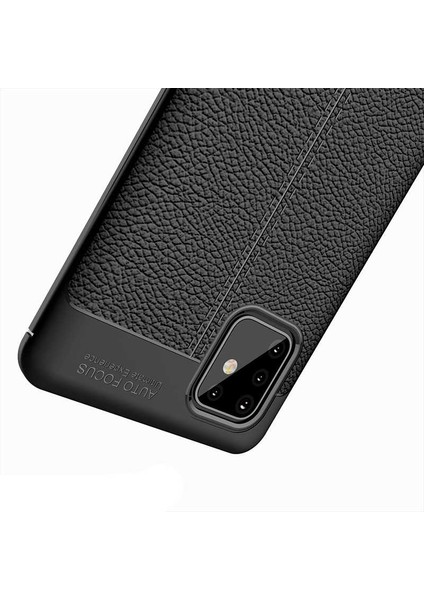 Samsung Galaxy Note 10 Lite (A81) Uyumlu Kılıf Deri Silikon Yüzey Darbe Korumalı Soft Yapı Case Cover Çiziklerden Kirden ve Darbeden Korumalı Kılıf
