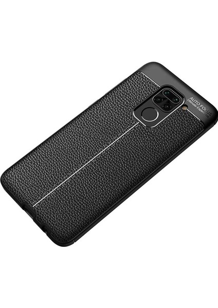 Xiaomi Redmi Note 9 Uyumlu Kılıf Deri Silikon Yüzey Darbe Korumalı Soft Yapı Case Cover Çiziklerden Kirden ve Darbeden Korumalı Kılıf