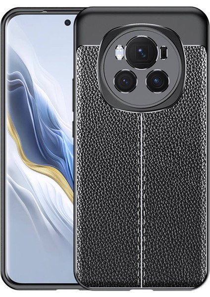 Honor Magic 6 Pro Uyumlu Kılıf Deri Silikon Yüzey Darbe Korumalı Soft Yapı Case Cover Çiziklerden Kirden ve Darbeden Korumalı Kılıf