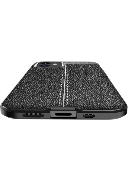 Apple iPhone 12 Mini Uyumlu Kılıf Deri Silikon Yüzey Darbe Korumalı Soft Yapı Case Cover Çiziklerden Kirden ve Darbeden Korumalı Kılıf