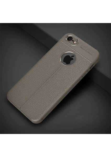 Apple iPhone 5 Uyumlu Kılıf Deri Silikon Yüzey Darbe Korumalı Soft Yapı Case Cover Çiziklerden Kirden ve Darbeden Korumalı Kılıf