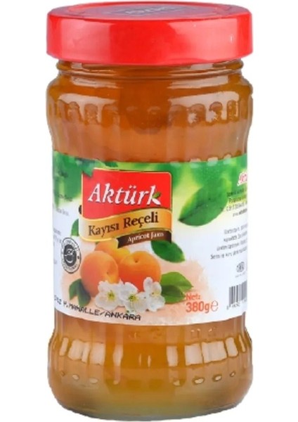 6'lı Aktürk Kayısı Reçeli 380 Gr.